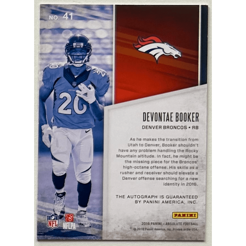 DEVONTAE BOOKER 2016 ABSOLUTE ABSOLUTELY INK Autograph 88/99