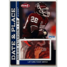 ADRIAN PETERSON 2007 ASPIRE DATE & PLACE LAST GAME TICKET SWATCH 24/50