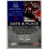 ADRIAN PETERSON 2007 ASPIRE DATE & PLACE LAST GAME TICKET SWATCH 24/50