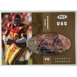 DOMINIQUE BYRD 2006 SAGE HIT Gold autograph 055/250