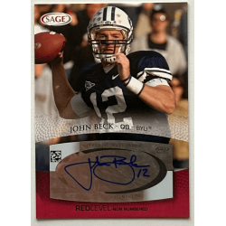 JOHN BECK 2007 SAGE RED LEVEL Autograph