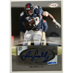 JASON SNELLING 2007 SAGE SILVER LEVEL Autograph 158/400