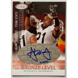 ALAN ZEMAITIS 2006 SAGE BRONZE LEVEL Autograph 061/650