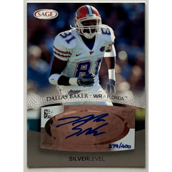 DALLAS BAKER 2007 SAGE SILVER LEVEL Autograph /400