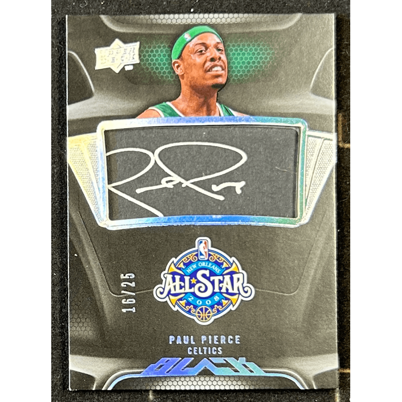 Paul Pierce 2008-09 UD Black All-Star Autograph 16/25