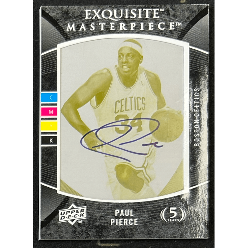 PAUL PIERCE 2007-08 Exquisite masterpiece autograph 1/1 yellow