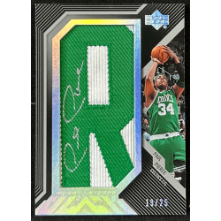 Paul Pierce 2007-08 UD Black Letters Autograph "R" 19/25