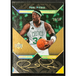Paul Pierce 2007-08 UD Black Autographs Gold 10/10