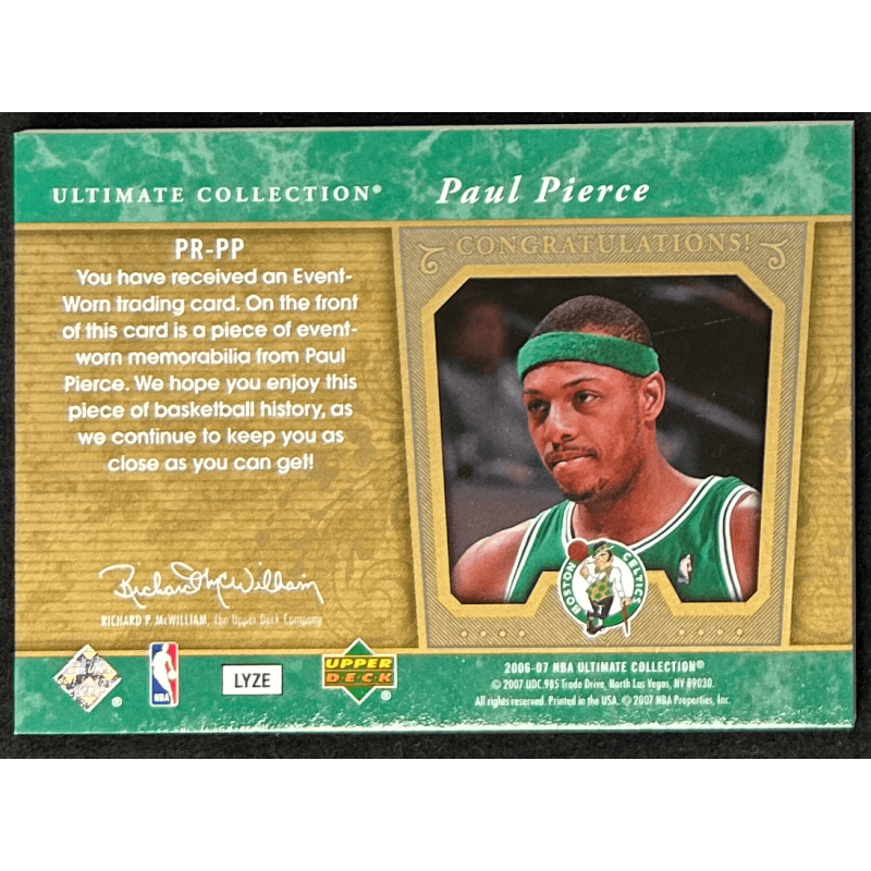 Paul Pierce 2006-07 Ultimate Collection Premium Swatches Patch 44/50