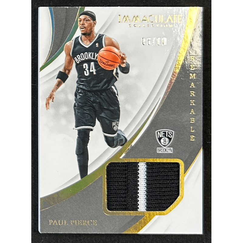 Paul Pierce 2018-19 Immaculate Collection Remarkable Memorabilia Gold 06/10