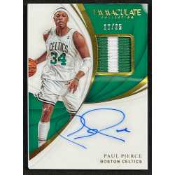 Paul Pierce 2018-19 Immaculate Collection Patch Autograph 16/35