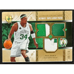PAUL PIERCE 2006-07 Ultimate Collection Triple Jersey Patch 06/10