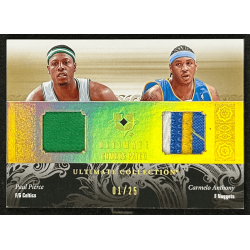 PAUL PIERCE / Carmelo 2006-07 Ultimate Collection Ultimate Combos Gold 01/25