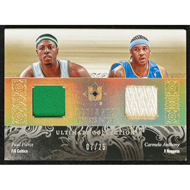 PAUL PIERCE / Carmelo 2006-07 Ultimate Collection Ultimate Combos Gold 07/25