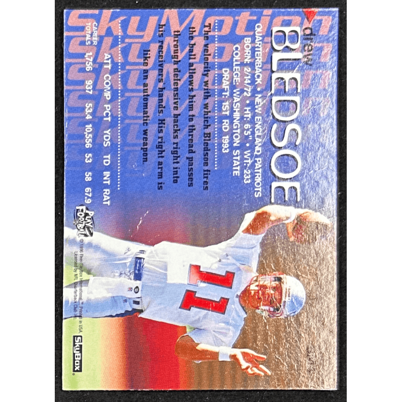 DREW BLEDSOE 1996 SkyBox SkyMotion&nbsp; 4