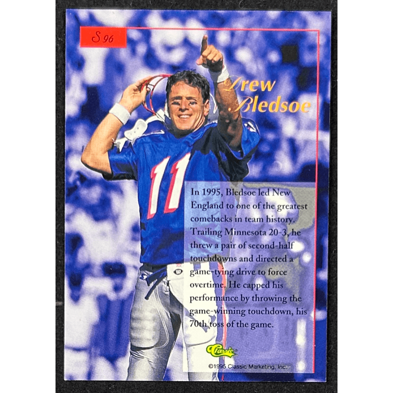 DREW BLEDSOE 1995 Classic Five Sport Signings 96