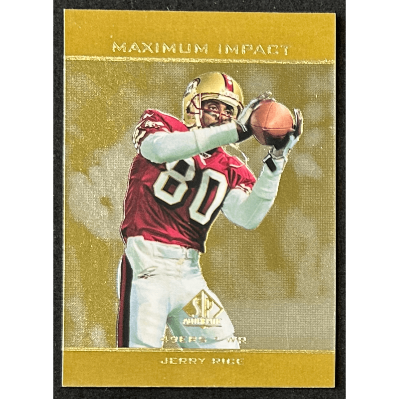 JERRY RICE 1998 SP Authentic Maximum Impact