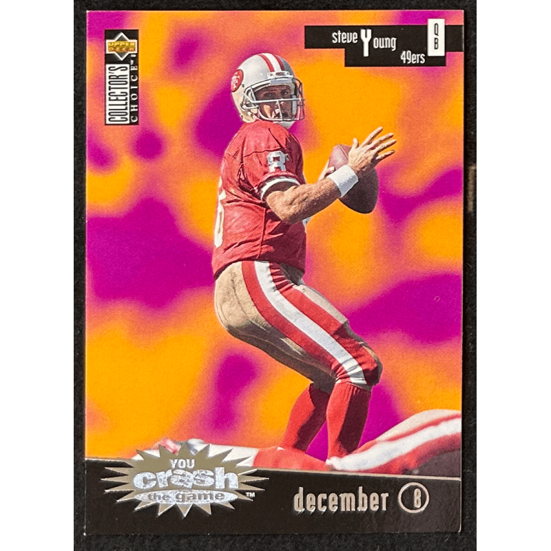 STEVE YOUNG 1996 Collector's Choice Crash The Game