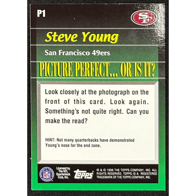 STEVE YOUNG 1999 Topps Picture Perfect