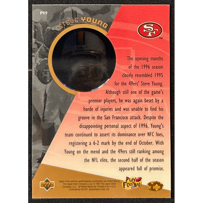 STEVE YOUNG 1996 Upper Deck Proview