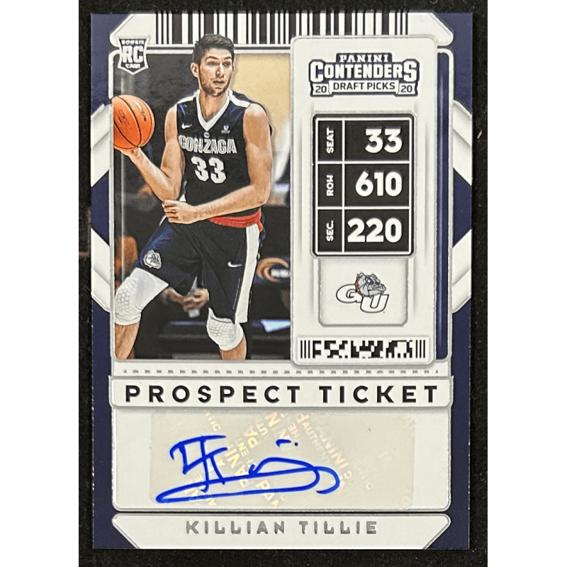Killian Tillie 2020-21 Contenders Draft Picks Prospect Ticket Autograph Variations