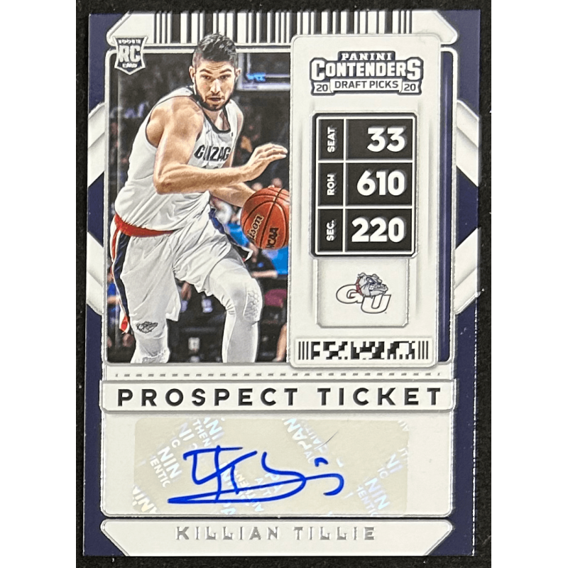 Killian Tillie 2020-21 Panini Contenders Draft Picks Autograph