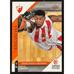 Mathias Lessort 2017-18 Upper Deck Turkish Airlines Euroleague Exclusives 75/100