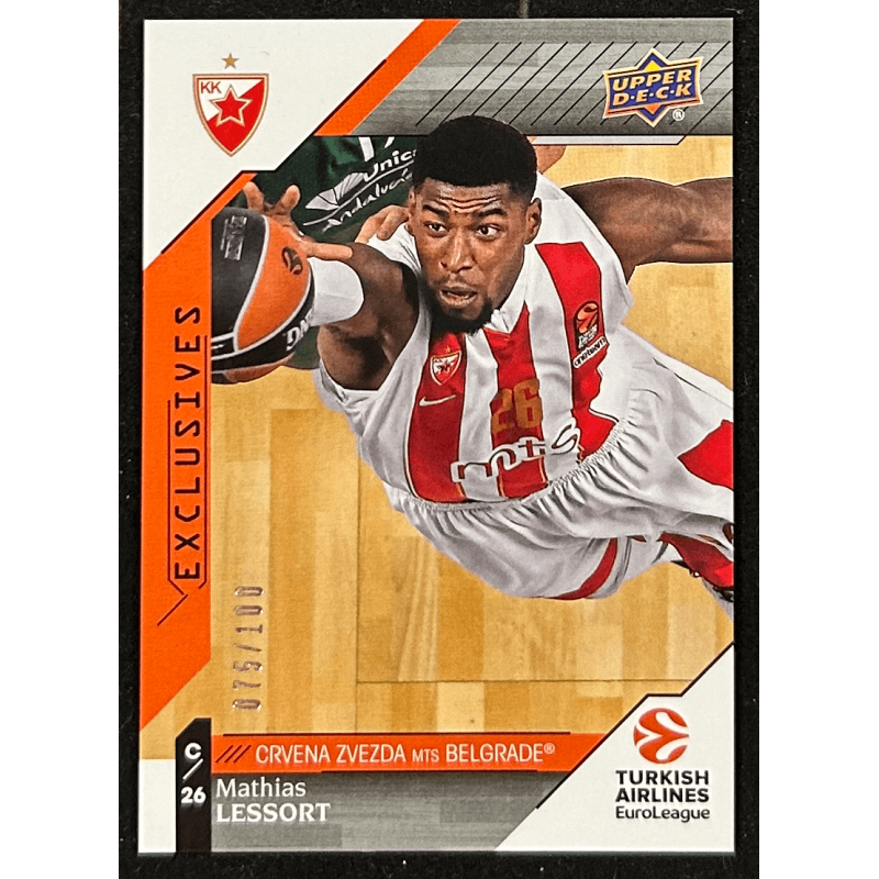 Mathias Lessort 2017-18 Upper Deck Turkish Airlines Euroleague Exclusives 75/100