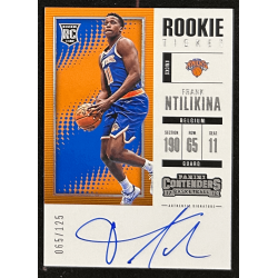 Frank Ntilikina 2017-18 Panini Contenders rookie autograph 65/125