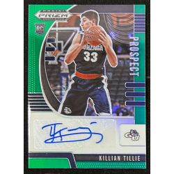 Killian Tillie 2020-21 Panini Prizm Draft Picks Prospect Autograph Green