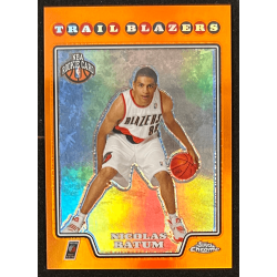 Nicolas Batum 2008-09 Topps Chrome Refractor Orange 196/499