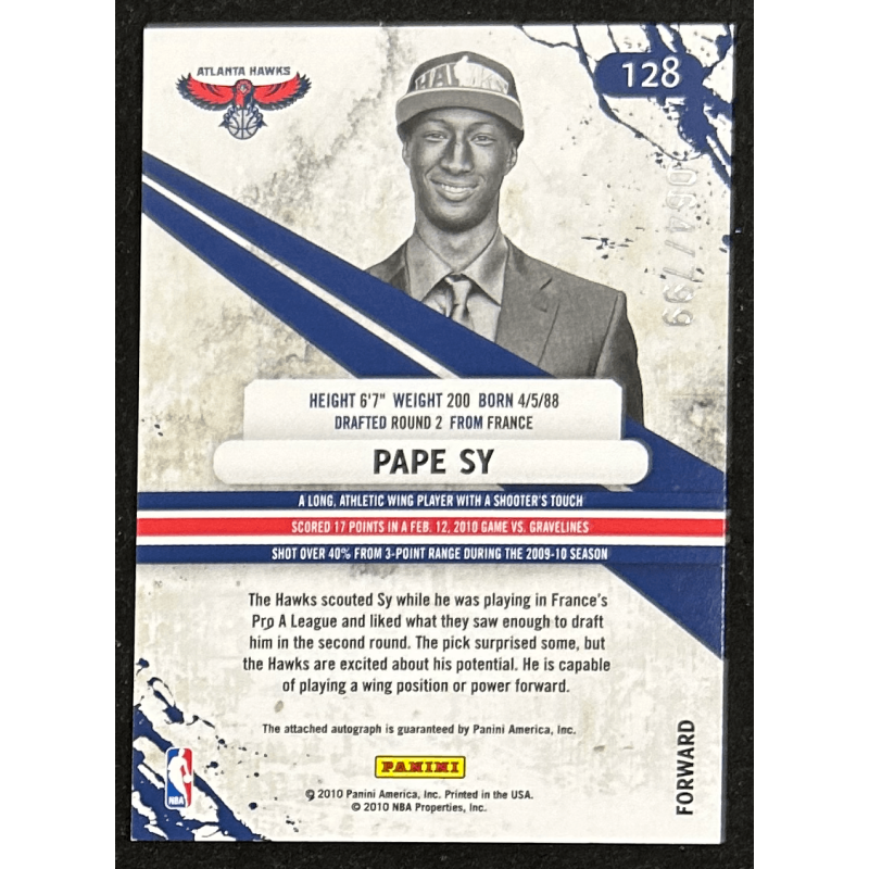 Pape Sy 2010-11 Rookies and Stars Longevity Signatures 064/799