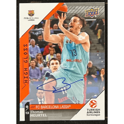 Thomas Heurtel 2017-18 Upper Deck Turkish Airlines Euroleague Autograph