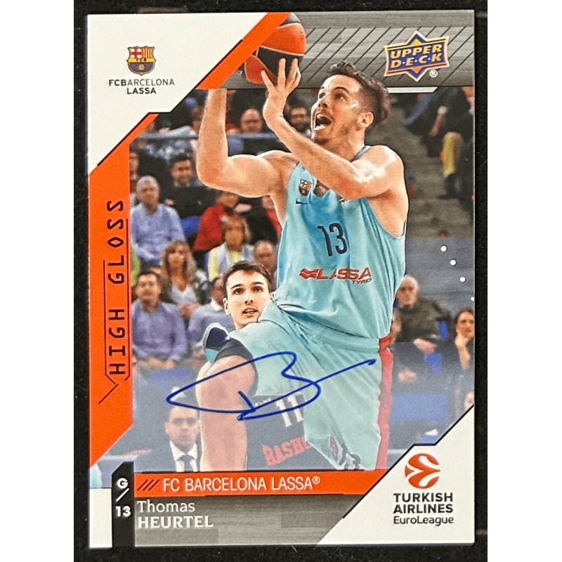 Thomas Heurtel 2017-18 Upper Deck Turkish Airlines Euroleague Autograph