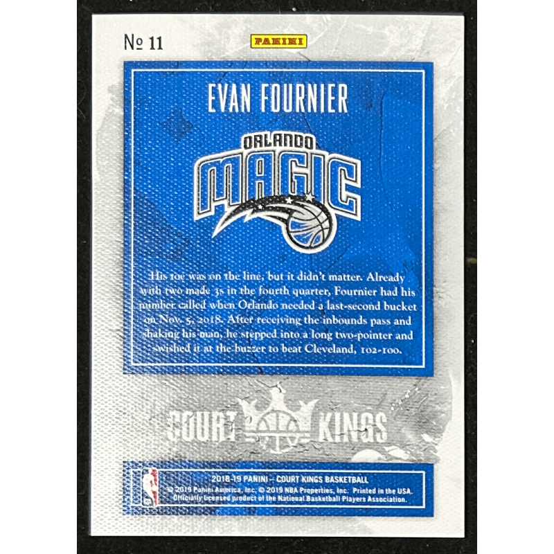 Evan Fournier 2018-19 Court Kings Masterpiece 1/1