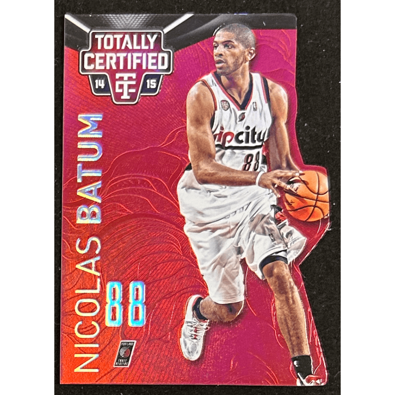 Nicolas Batum 2014-15 Totally Certified Platinum Mirror Red Die Cuts 128/135