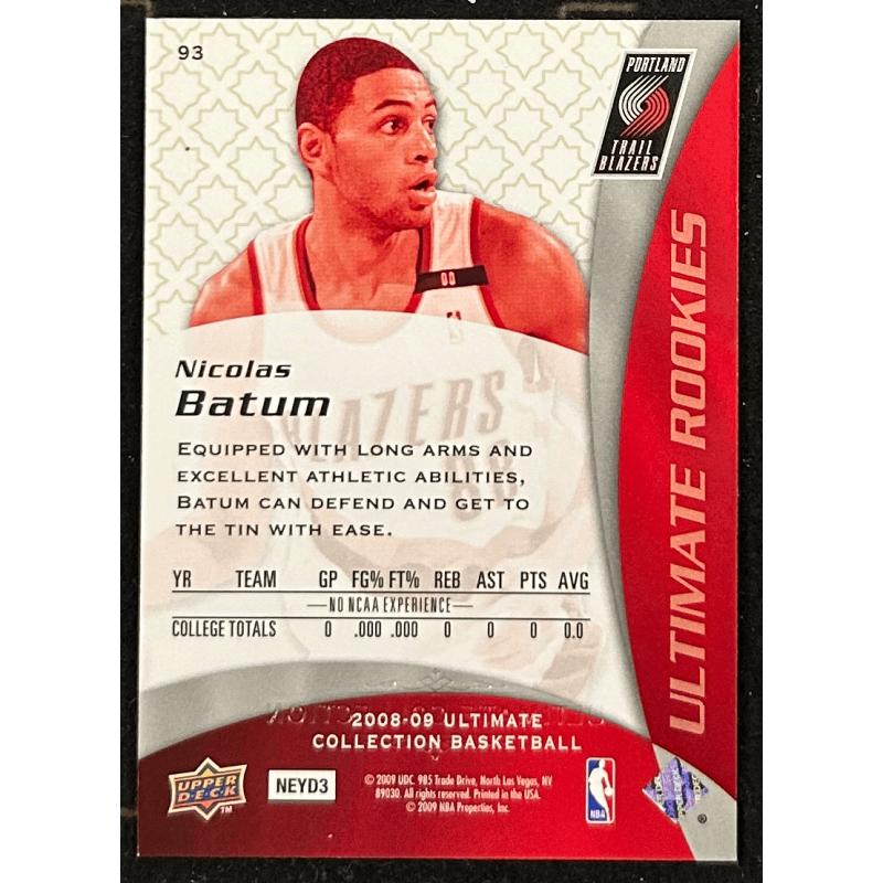 Nicolas Batum 2008-09 Ultimate Collection rookie 399/499