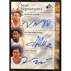 Armstrong /Batum / McGee 2009-10 SP Signature Edition 3 Star Signatures 93/199..