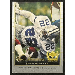 Emmitt Smith 1999 Upper Deck Century Legends Epic Milestones EM9