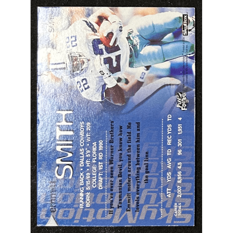 Emmitt Smith 1996 SkyBox SkyMotion 48