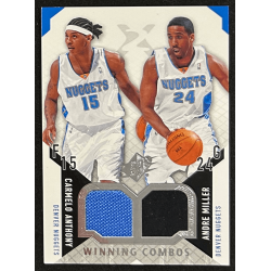 Carmelo Anthony / Andre Miller 2004-05 SPx Winning Materials Combos