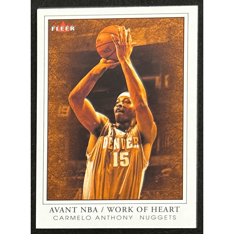 Carmelo Anthony 2003-04 Fleer Avant Work of Heart 039/299
