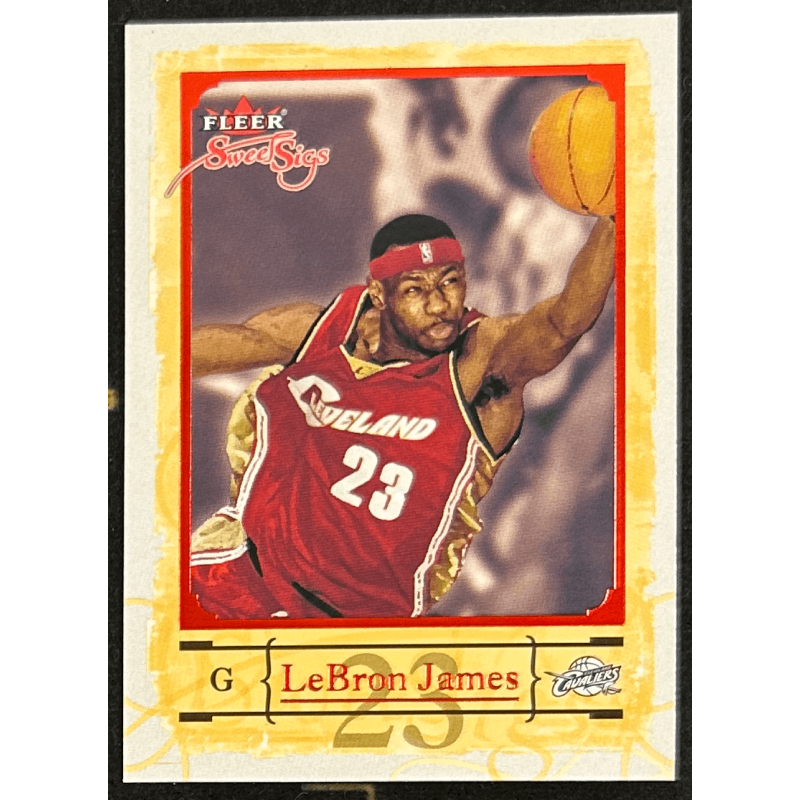 LeBron James 2004-05 Fleer Sweet Sigs 75