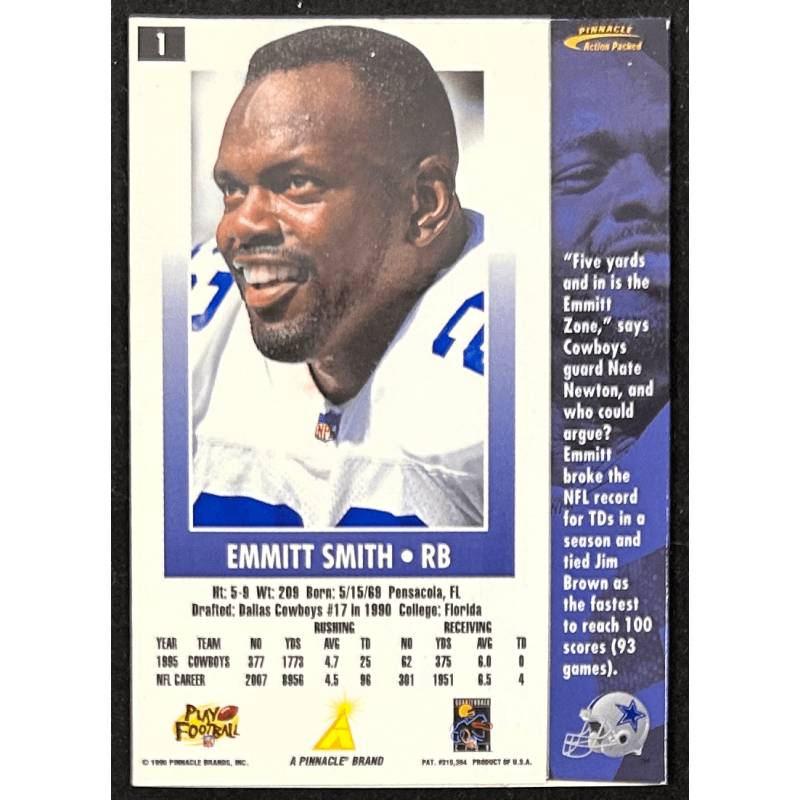 Emmitt Smith 1996 Action Packed 1