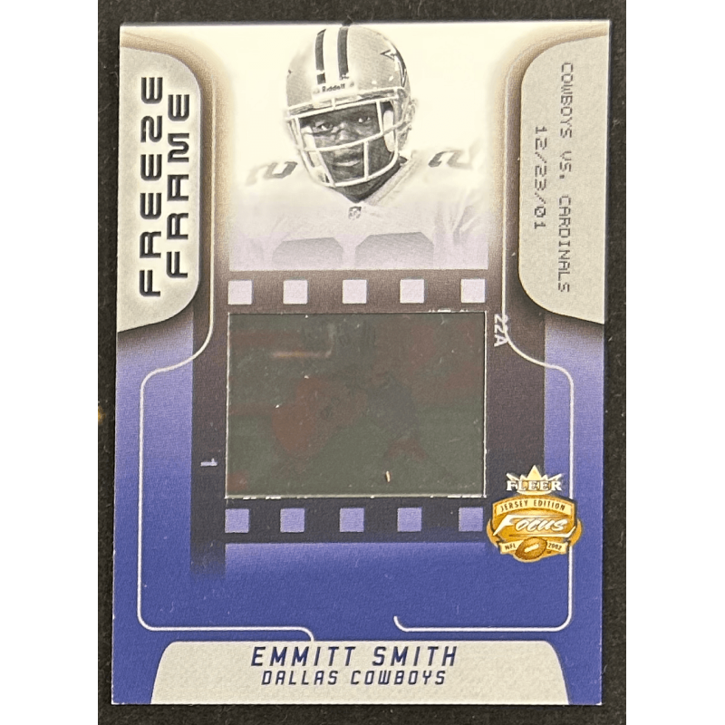 Emmitt Smith 2002 Fleer Focus JE Freeze Frame 4