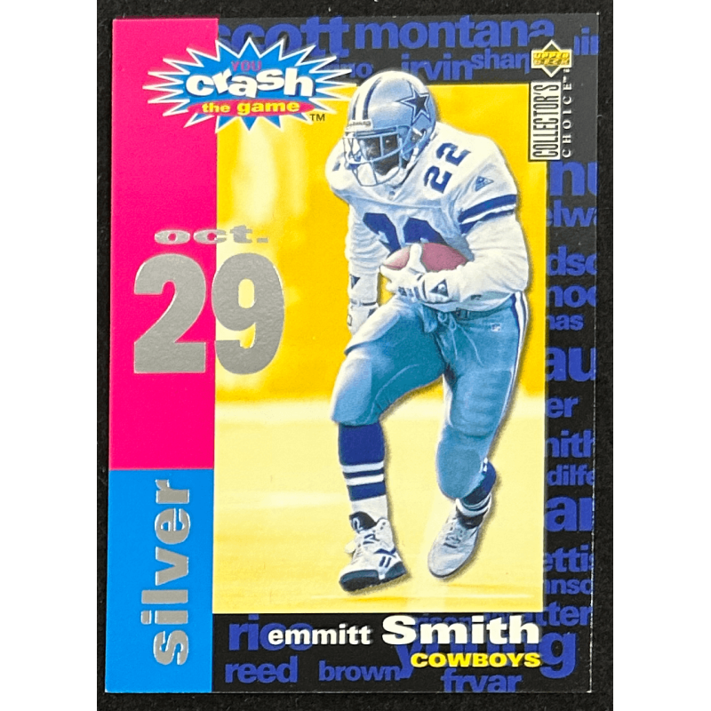 Emmitt Smith 1995 Collector's Choice Crash The Game C15