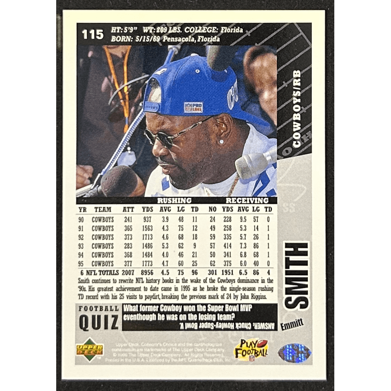 Emmitt Smith 1996 Collector's Choice - 115