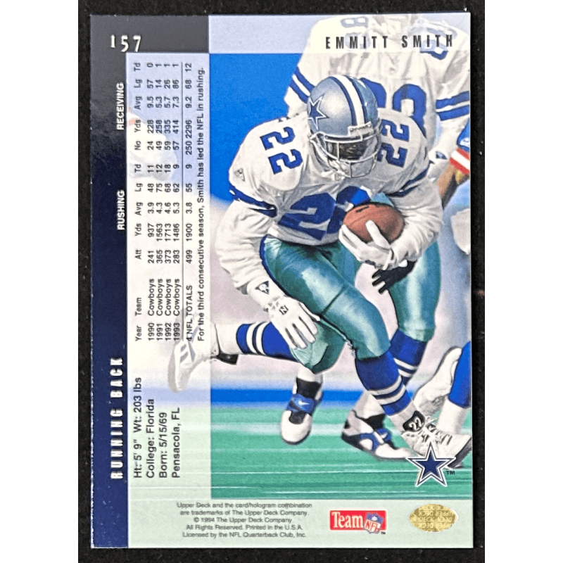 Emmitt Smith 1994 Upper Deck 157