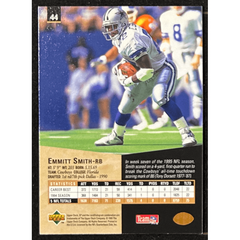 Emmitt Smith 1995 Upper deck SP - 44