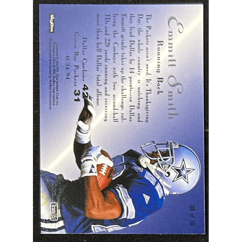 Emmitt Smith 1995 SkyBox Premium Quickstrike Q8